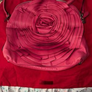 NWOT AUTHINTIC VALENTINO Pink Floral Appliqué Shoulder Bag
